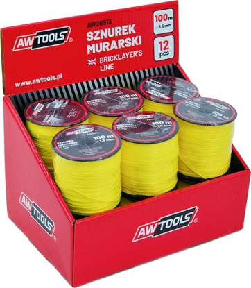 Изображение AWTools AWTOOLS SZNUREK MURARSKI 100m / 1,5mm 12szt. AW26513
