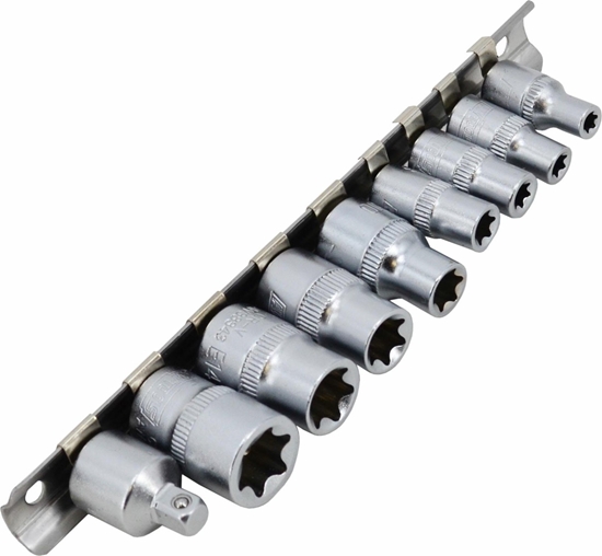 Изображение AWTools AWTOOLS ZESTAW NASADEK TORX 1/4" 3/8" E5-E16 - 9 CZCI