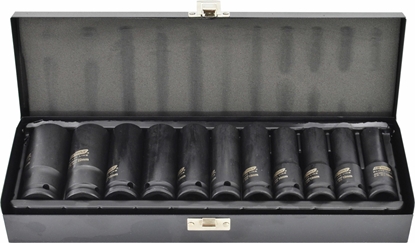 Изображение AWTools AWTOOLS ZESTAW NASADEK UDAROWYCH 1/2" 11cz. 10-24mm BLACK LINE