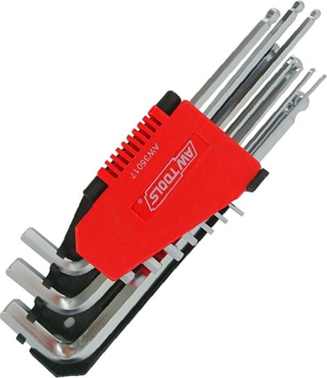 Изображение AWTools klucze imbusowe 10 sztuk zkul (AW35017)