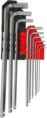 Изображение AWTools klucze imbusowe 9 sztuk z kul (AW35016)