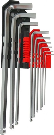 Изображение AWTools klucze imbusowe 9 sztuk z kul (AW35016)