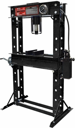 Attēls no AWTOOLS PRASA HYDRAULICZNA Z MANOMOMETREM 50T / PODWÓJNY TOK