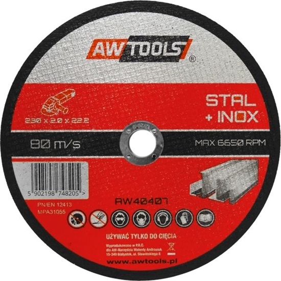 Изображение AWTools Tarcza do metalu 115 x 22,2 x 1,0mm (AW40400)