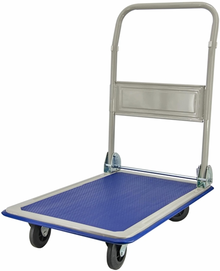 Изображение AWTOOLS WÓZEK MAGAZYNOWY 4-KOOWY 300KG PLATFORMA 90x60cm