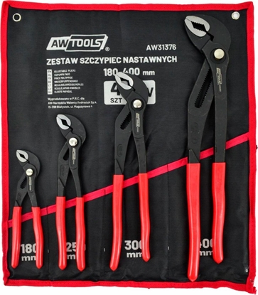 Изображение AWTOOLS ZESTAW SZCZYPIEC NASTAWNYCH 4szt. (7/10/12/16")