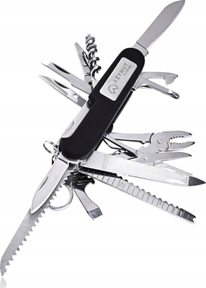 Attēls no Azymut Scyzoryk AZYMUT Tatron - 25 narzdzi + kabura, 90mm czarny ( HK20017BL )