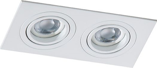 Изображение Azzardo Oprawa podtynkowa kwadratowa biaa AZzardo CARO 2S AZ2436