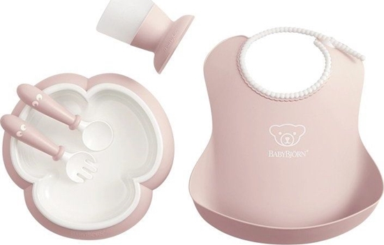 Picture of BabyBjorn BABYBJORN - Baby Dinner Set - Powder Pink