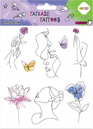 Изображение BaByliss Tatuae zmywalne Llineart + Aquarella HAPPY COLOR