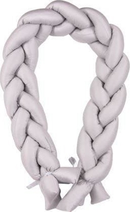 Picture of BabyMatex Ochraniacz do óeczka Warkocz satynowy 200cm Szary Babymatex
