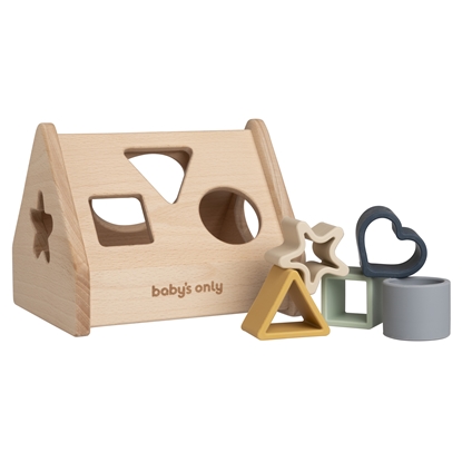 Picture of Baby's only koka formu šķirošanas rotaļlieta, māja, 10+, Earth