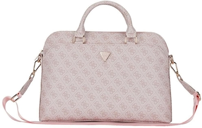 Picture of Bag Guess 4G Zipper Pocket Triangle Logo 15" pink