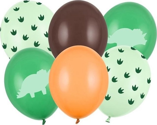 Picture of Balony Dinozaury 30cm 6szt MIX