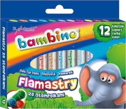 Изображение Bambino BAMBINO Flamastry ze stempelkami 12 szt.