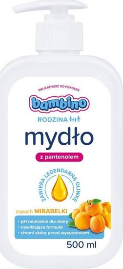 Picture of Bambino Bambino Rodzina Mydo w pynie z pantenolem - Mirabelka 500ml