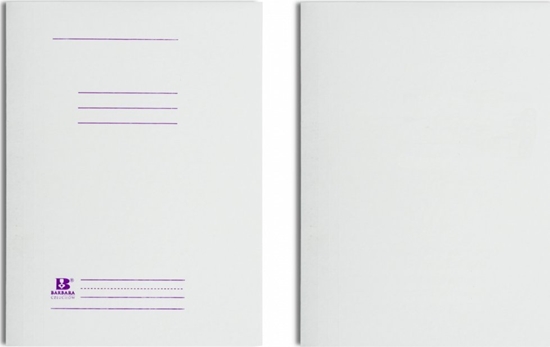 Picture of Barbara Skoroszyt z listw A4 BARBARA 0820001BN biay tektura 250g 50szt