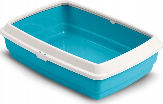 Изображение Barry King Kuweta otwarta HANDY z ramk dla kota, bkitna, 42x33x14cm