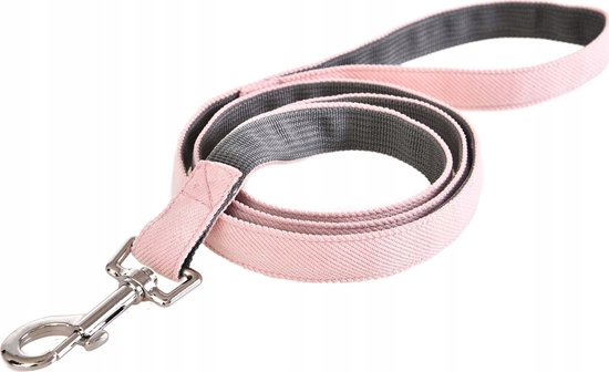 Изображение Barry King Smycz dla psa, 1,5x120cm, szary/róowy