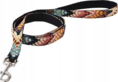 Изображение Barry King Smycz dla psa, z wytrzymaej tkaniny, wzór boho, 1,9x120cm