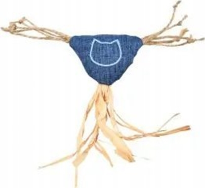 Attēls no Barry King Zabawka dla kota, niebieska, ze sznurkami 14,5x5,5cm