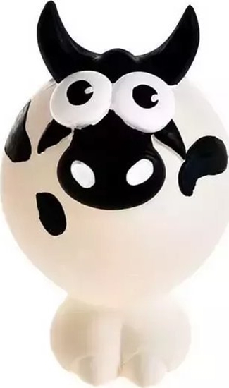 Picture of Barry King Zabawka dla psa, krowa, lateks , z dwikiem, 11,5cm