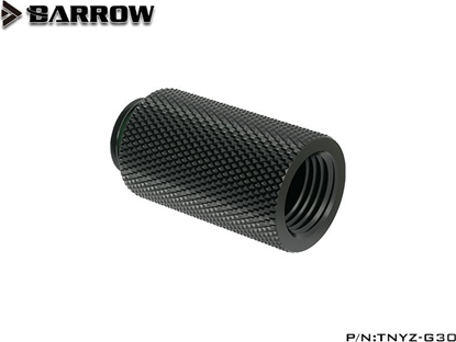 Изображение Barrow Barrow G1/4 Zoll Verlängerung gerade MF 30 - schwarz