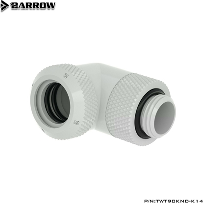 Picture of Barrow Barrow Multi-Link Adapter Anschluss 90 Grad G1/4 Zoll AG auf 14mm AD Hardtube - drehbar, weiß