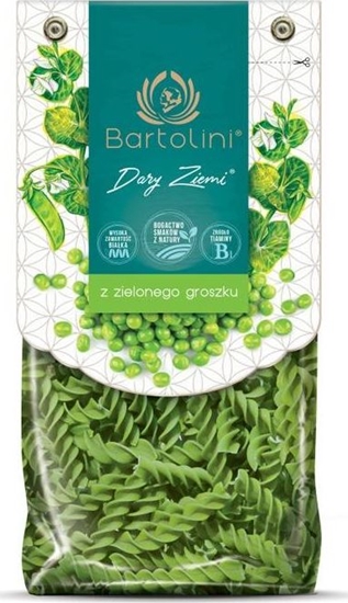 Picture of Bartolini Makaron z zielonego groszku - widerki 250 g - Bartolini