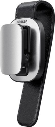 Attēls no Baseus Uchwyt samochodowy Platinum do okularów na klips srebrny