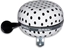 Attēls no Basil Dzwonek Rowerowy BIG BELL POLKADOT 80 mm White/Black Dots (BAS-50399)