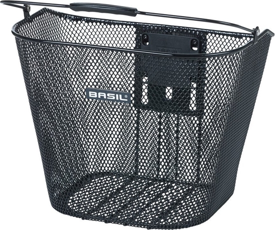 Picture of Basil Kosz na kierownic BASIL BREMEN KF + Basil Ahead-Stemholder KF stalowy czarny (NEW 2024)