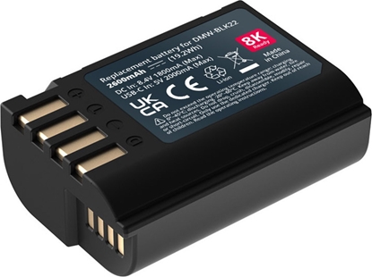 Attēls no Bateria Mathorn MB-254 Ultimate 2600mAh USB-C zamiennik DMW-BLK22 (Nowo!)