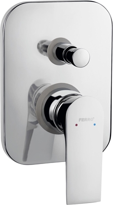 Изображение Bateria prysznicowa Ferro Algeo Square chrom (BAQ7P)