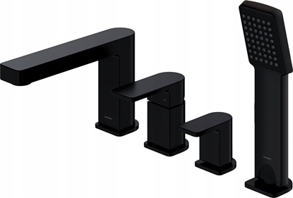 Picture of Bateria prysznicowa Sourcing Bathroom faucet with hand shower Omnires Baretti BA7832BL