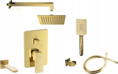 Attēls no Bateria prysznicowa Valvex 2455560 BAT. LOFT GOLD PODTYNKOWA Z PRZE. CERAMICZNYM 3-FUNKC. VALVEX // BV.2455560