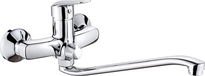 Изображение Bateria umywalkowa Deante BAT. BORO CHROM UMYWALKOWA CIENNA Z WYDUON WYLEWK I POD. NA W