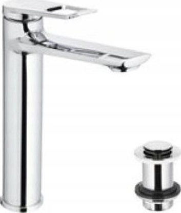 Изображение Bateria umywalkowa KFA AMAZONIT BATERIA UMYWALKOWA STOJCA NABLATOWA, CHROM + CLICK CLACK