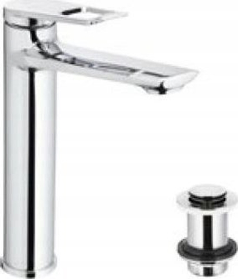 Изображение Bateria umywalkowa KFA AMAZONIT BATERIA UMYWALKOWA STOJCA NABLATOWA, CHROM + CLICK CLACK