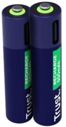Picture of Baterijas Trust USB-C Rechargeable AAA Batteries 2pack