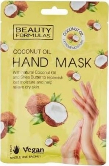 Изображение BEAUTY FORMULAS_Hand Mask regenerujca maska do doni Coconut Oil 1 para