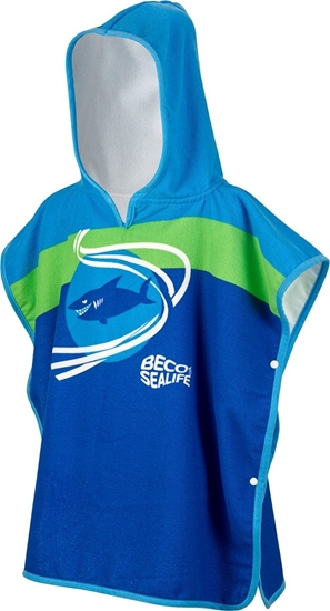 Изображение Beco Children's hooded towel BECO Sealife 6 blue L