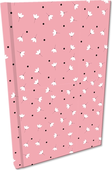 Picture of Bee-bee Notes A5 kratka Soft Touch Kwiaty biae w róu
