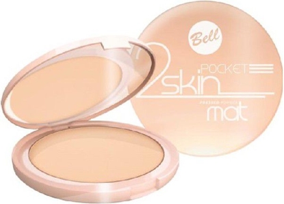Attēls no Bell Puder matujcy "2 Skin" Pocket nr 041 transparent prasowany 9g