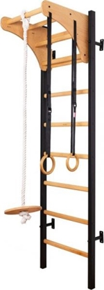 Attēls no BenchK Drabinka gimnastyczna z drewnianym drkiem i akcesoriami (830177)