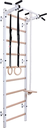 Attēls no BenchK Drabinka gimnastyczna z drewnianymi szczebelkami z drkiem 311W + akcesoria BenchK 240 x 67 cm