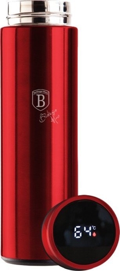 Picture of Berlinger Haus INTELIGENTNY TERMOS STALOWY 0.45L Z WSKANIKIEM TEMPERATURY LED BERLINGER HAUS BURGUNDY BH-7955