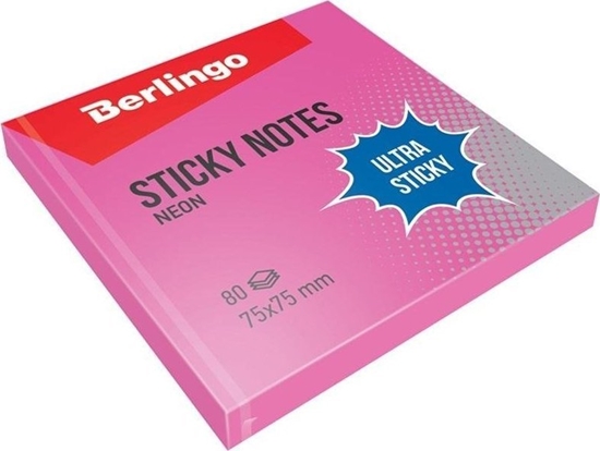 Изображение Berlingo Bloczek samoprzylepny 75x75 róowy 80K (12sz)