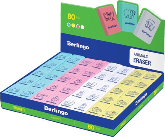 Picture of Berlingo Gumka do gumowania termoplastyczna color 80szt. Animals