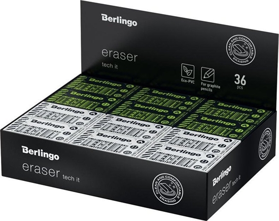 Изображение Berlingo Gumka prostoktna Tech it (36szt)